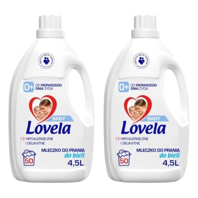 Płyn do prania LOVELA Baby Biały 2 x 4500 ml