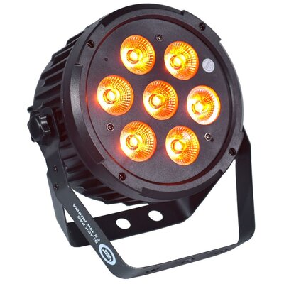 Reflektor LIGHT4ME Black Par 7x10W RGBWA