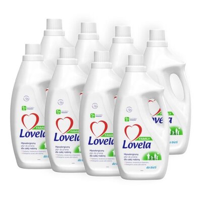 Płyn do prania LOVELA Family Biały 8 x 1850 ml