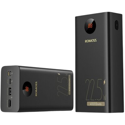 Powerbank ROMOSS PEA40PF 40000mAh 22.5W Czarny