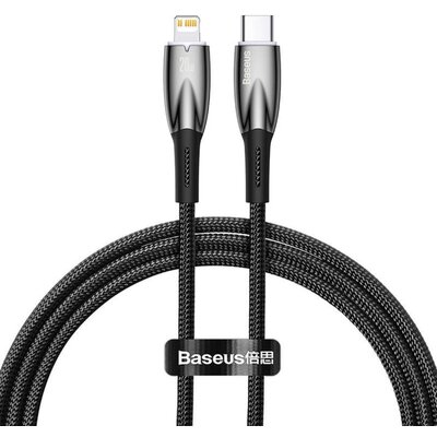 Фото - Кабель BASEUS Kabel USB-C - Lightning  Glimmer 1 m Czarny USB Typ C - Lightning 