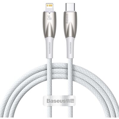 Kabel USB-C - Lightning BASEUS Glimmer 1m Biały