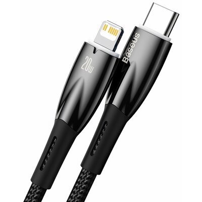 Kabel USB-C - Lightning BASEUS Glimmer 2 m Czarny