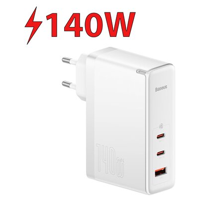 Ładowarka sieciowa BASEUS GaN5 Pro 140W Biały