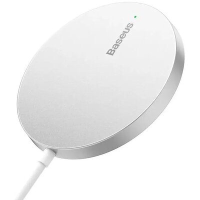Ładowarka indukcyjna BASEUS Simple Mini 3 15W Srebrny