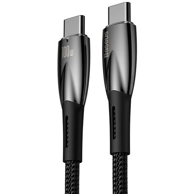 Kabel USB-C - USB-C BASEUS Glimmer 100W 2 m Czarny