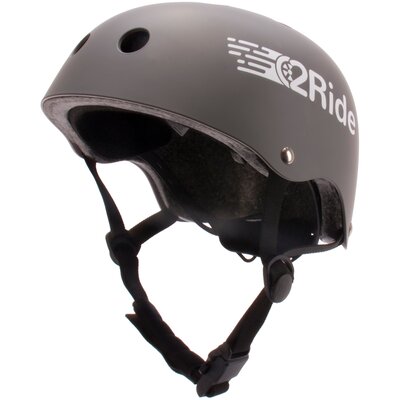 Kask SUN BABY Tracker Love 2 Ride Szary dla Dzieci z lampką (rozmiar S)