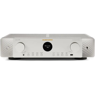 Amplituner MARANTZ Cinema 70s Srebrno-Złoty 7.2-kanałowy, Slim, 8K, DTS:X, BT, Wi-Fi, AirPlay2, Multiroom HEOS, Spotify