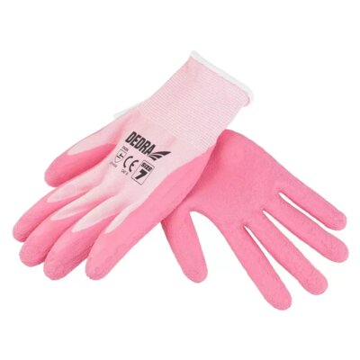 Rękawice ochronne DEDRA BH1007R07 Różowy (rozmiar 7)