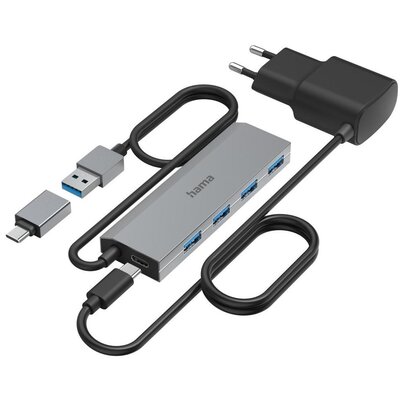 Hub HAMA 200138 USB 3.2 Gen. 1, Aktywny