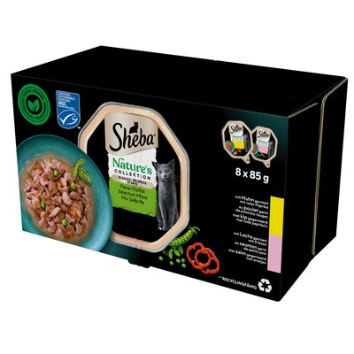 Karma dla kota SHEBA Nature's Collection Mix smaków (8 x 85 g)
