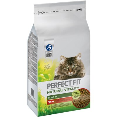Karma dla kota PERFECT FIT Natural Vitality Wołowina z kurczakiem 6 kg
