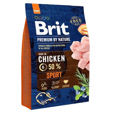 Karma dla psa BRIT Premium By Nature Sport Kurczak 3 kg