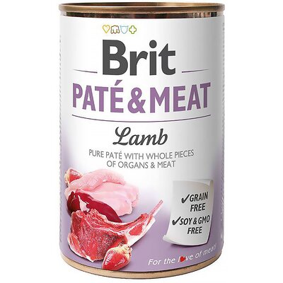 Karma dla psa BRIT Paté & Meat Jagnięcina 400 g