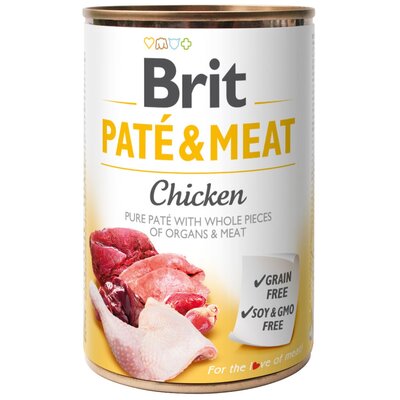 Karma dla psa BRIT Paté & Meat Kurczak 400 g