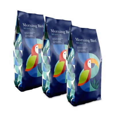 Kawa ziarnista MORNING BIRD Medium 3 x 1kg