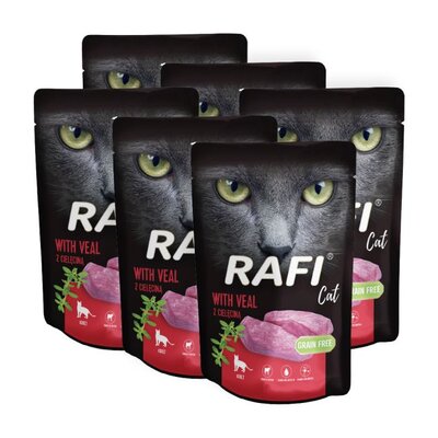Karma dla kota RAFI z cieleciną 6 x 100 g