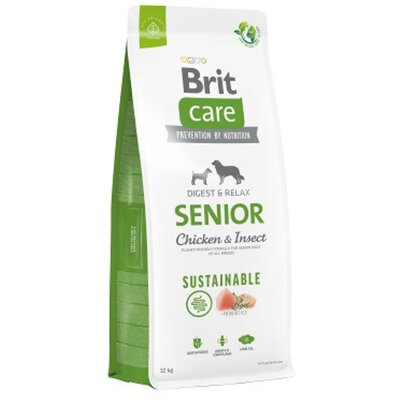Karma dla psa BRIT CARE Dog Sustainable Senior Kurczak i owady 12 kg