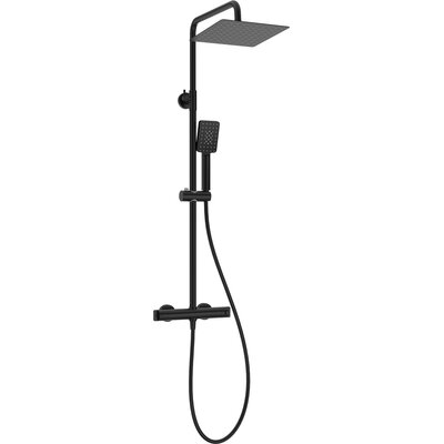 Zestaw prysznicowy natynkowy DEANTE Cascada NAC N4HT z deszczownicą Nero