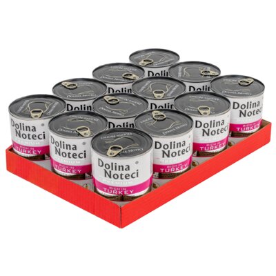 Karma dla psa DOLINA NOTECI Premium bogata w indyka 12 x 800 g