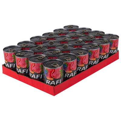 Karma dla psa RAFI z wołowiną, borówką i żurawiną 24 x 400 g