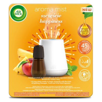 Odświeżacz powietrza AIR WICK Aromatyczna Mgiełka Szczęście Ananas, brzoskwinia i dzika mięta 20 ml