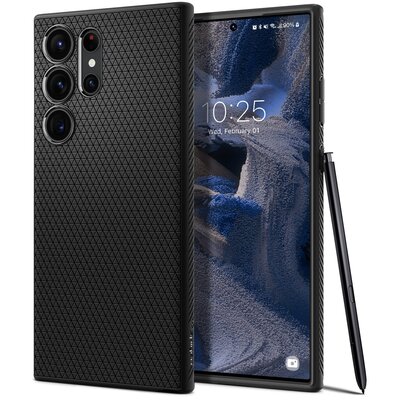 Etui SPIGEN Liquid Air do Samsung Galaxy S23 Ultra Czarny