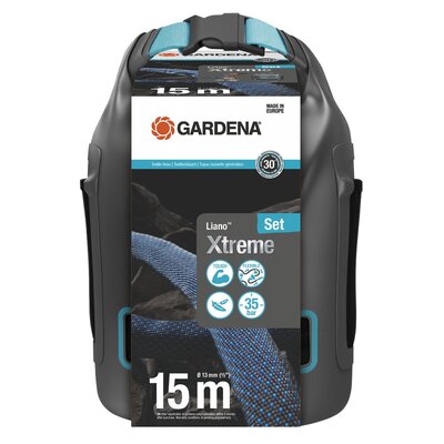 Wąż ogrodowy tekstylny GARDENA Liano Xtreme zestaw z workiem 1/2" 15 m 18468-20