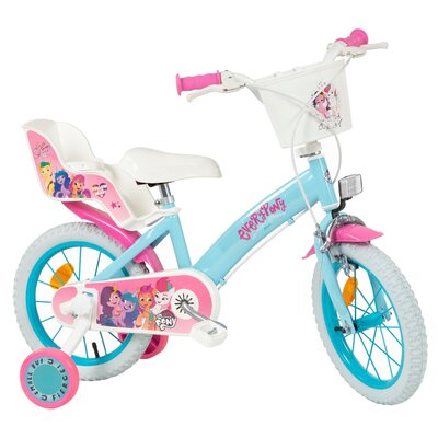 Rower dziecięcy TOIMSA My Little Pony 14 cali dla dziewczynki Błękitny