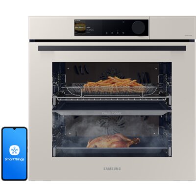 Piekarnik SAMSUNG BESPOKE NV7B6665IAA U2 Dual Cook Elektryczny parowy Satynowy beż A+