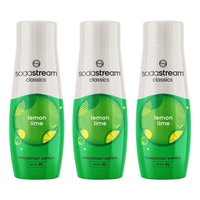 Syrop do saturatorów SODASTREAM Cytrynowo-Limonkowy 3 x 440 ml