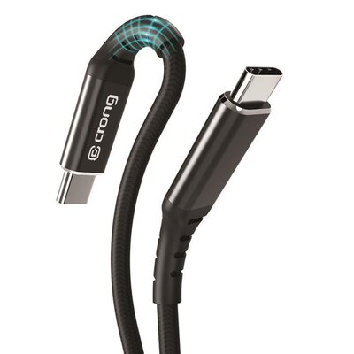 Zdjęcia - Kabel CRONG  USB-C - USB-C  Armor Link 1.2 m Czarny 