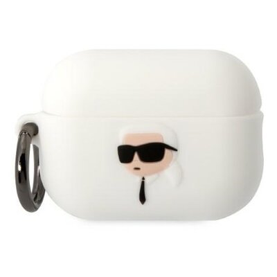 Фото - Аксесуари для портативу Karl Lagerfeld Etui na słuchawki  Silicone Karl Head 3D do Apple AirPods Pr 