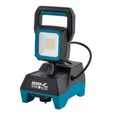 Lampa warsztatowa DEDRA DED6905 + Akumulator DEDRA DED7034 SAS+ALL 4Ah 18V + Ładowarka DEDRA DED7038 SAS+ALL