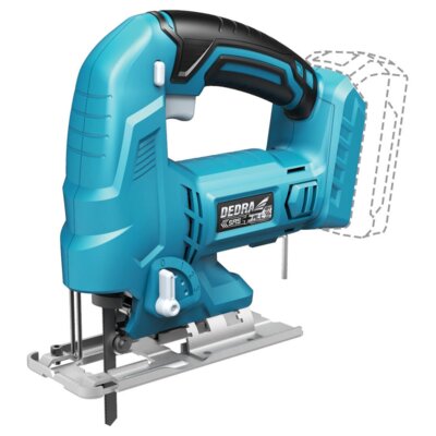 Wyrzynarka DEDRA DED7067 + Akumulator DEDRA DED7034 SAS+ALL 4Ah 18V + Ładowarka DEDRA DED7038 SAS+ALL