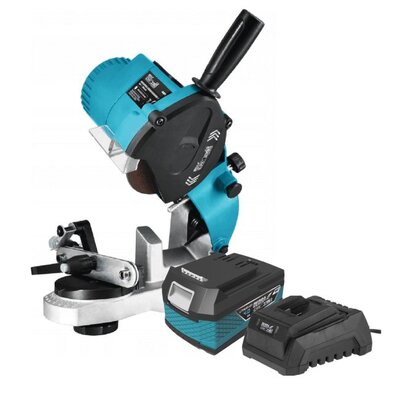 Ostrzałka DEDRA DED7087 + Akumulator DEDRA DED7034 SAS+ALL 4Ah 18V + Ładowarka DEDRA DED7038 SAS+ALL