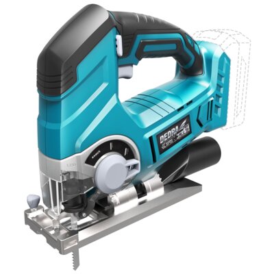 Wyrzynarka DEDRA DED7060 + Akumulator DEDRA DED7034 SAS+ALL 4Ah 18V + Ładowarka DEDRA DED7038 SAS+ALL