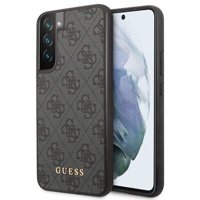 Etui GUESS 4G Metal Gold Logo do Samsung Galaxy S23 Szary
