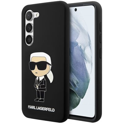 Etui KARL LAGERFELD Silicone Ikonik do Samsung Galaxy S23+ Czarny