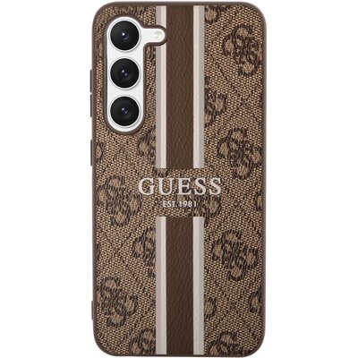 Etui GUESS 4G Printed Stripe do Samsung Galaxy S23+ Brązowy
