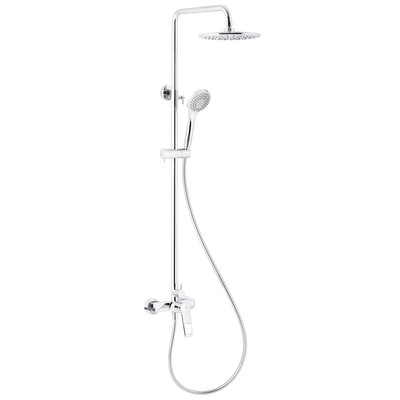 Zestaw prysznicowy natynkowy KFA ARMATURA Amazonit 4626-910-00 Chrom z deszczownicą