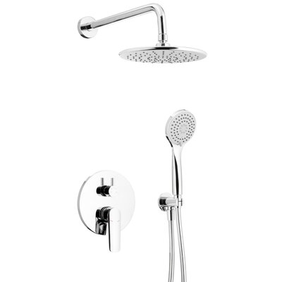 Zestaw prysznicowy podtynkowy KFA ARMATURA Tanzanit 5029-501-00 Chrom z deszczownicą