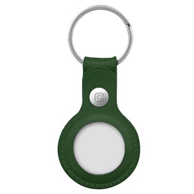 Brelok CRONG Leather Case Key Ring do Apple AirTag 1/2 Zielony