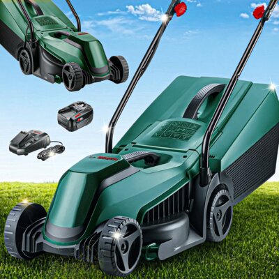Kosiarka akumulatorowa BOSCH EasyMower 06008B9D00, 32 cm, 4 Ah, 18 V, kosz 31L, 1 akumulator 4 Ah