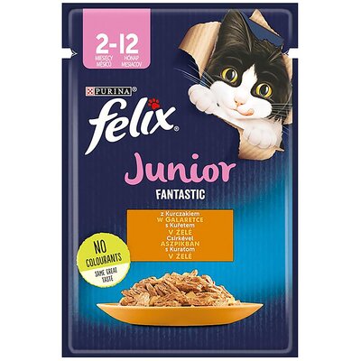 Karma dla kota FELIX Fantastic Junior Kurczak w galaretce 85 g