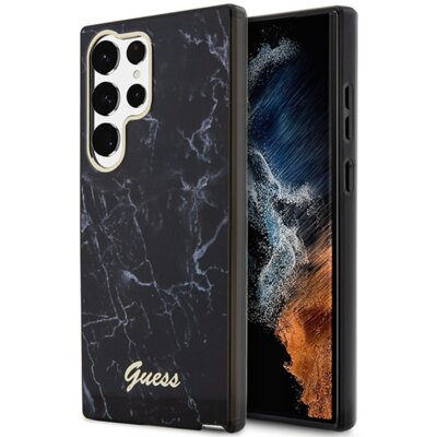 Etui GUESS Marble Collection do Samsung Galaxy S23 Ultra Czarny