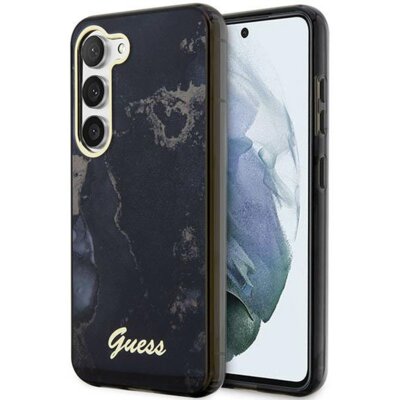 Etui GUESS Golden Marble Collection do Samsung Galaxy S23 Czarny