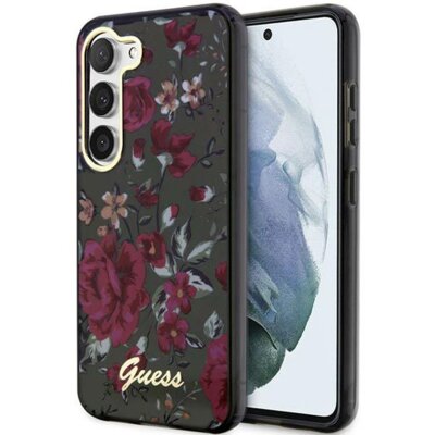 Etui GUESS Flower Collection do Samsung Galaxy S23+ Khaki
