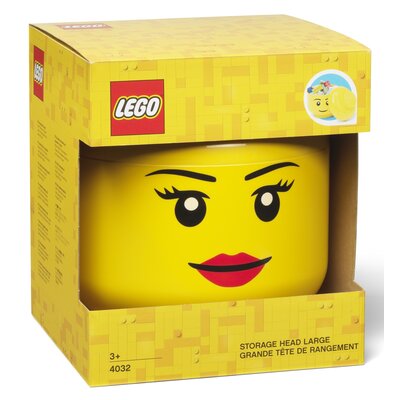 Zdjęcia - Klocki Lego Pojemnik na  duża głowa Dziewczynka Żółty 40321725 