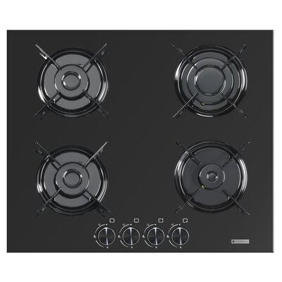 Płyta gazowa SMITH&BROWN SHO-G461-BP6 Czarne szkło